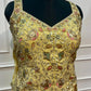 Lemon Yellow Floral Embroidered Salsa Sharara Dress Set (RT1356)