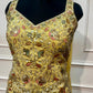 Lemon Yellow Floral Embroidered Salsa Sharara Dress Set (RT1356)