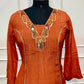 Amber Bloom A-Line Mull Cotton Suit Set (1360)