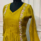 Golden Meadow Straight-Cut Mull Chanderi Suit Set (RT1362)