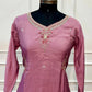Rosewood Blossom Straight-Cut Mull Chanderi Set (RT1361)