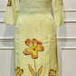 Pastel Lime Floral Mull Chanderi Suit Set (RT1365)