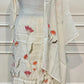 Pearl White Floral Elegance 3-Piece Suit Set (RT1372)