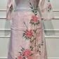 Blush Floral Premium Mull Chanderi Embroidered Suit Set (RT1376)