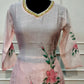 Blush Floral Premium Mull Chanderi Embroidered Suit Set (RT1376)