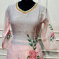 Blush Floral Premium Mull Chanderi Embroidered Suit Set (RT1376)