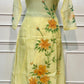 Marigold Grace Premium Mull Chanderi Embroidered Suit Set (RT1377)