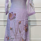Lavender Bloom Premium Mull Chanderi Embroidered Suit Set (RT1373)