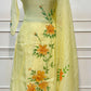 Marigold Grace Premium Mull Chanderi Embroidered Suit Set (RT1377)
