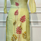 Sunshine Leaf Mull Chanderi Suit Set (RT1380)
