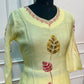Sunshine Leaf Mull Chanderi Suit Set (RT1380)