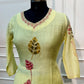 Sunshine Leaf Mull Chanderi Suit Set (RT1380)