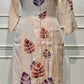 Ivory Leaf Garden Mull Chanderi Suit Set (RT1379)