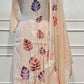 Ivory Leaf Garden Mull Chanderi Suit Set (RT1379)