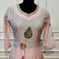 Blush Bloom Mull Chanderi Suit Set (RT1378)