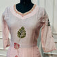 Blush Bloom Mull Chanderi Suit Set (RT1378)