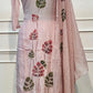 Blush Bloom Mull Chanderi Suit Set (RT1378)