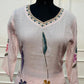 Soft Lavender Pink Floral Muse Mull Chanderi Embroidered A-Line Suit Set (RT1396)