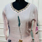 Soft Lavender Pink Floral Muse Mull Chanderi Embroidered A-Line Suit Set (RT1396)