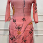 Baby Pink Blossom Mull Chanderi Embroidered A-Line Suit Set (RT1393)