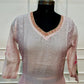 Baby Pink Floral Charm Embroidered Mull Chanderi Suit Set (RT1389)