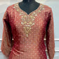 Wine Maroon Embroidered Salsa Suit Set (RT1398)