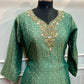 Emerald Green Embroidered Salsa Suit Set (RT1397)