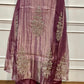 Mauve Royale Premium Salsa Embroidered Suit Set (RT1411)
