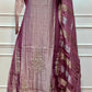 Mauve Royale Premium Salsa Embroidered Suit Set (RT1411)