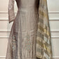 Silver Mist Premium Salsa Embroidered Suit Set (1410)