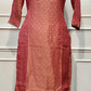 Rose Blush Salsa Embroidered Straight Suit Set (RT1406)
