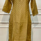 Mustard Glow Salsa Embroidered Straight Suit Set (RT1407)