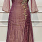 Mauve Peacock Elegance Premium Salsa Embroidered Suit Set (RT1408)
