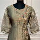 Olive Peacock Royale Premium Salsa Embroidered Suit Set (RT1409)