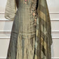 Olive Peacock Royale Premium Salsa Embroidered Suit Set (RT1409)