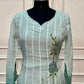 Aqua Bloom Premium Organza Embroidered Suit Set (RT1415)