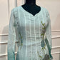Aqua Bloom Premium Organza Embroidered Suit Set (RT1415)