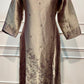 Pearl Mauve Tissue Embroidered Straight Suit Set (RT1422)