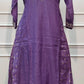 Lavender Petal Elegance – Premium Mull Chanderi A-Line 3 Piece Suit Set (RT1428)