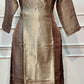 Mocha Royale Premium Tissue Shimmer Embroidered Suit Set (1423)
