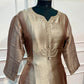 Mocha Royale Premium Tissue Shimmer Embroidered Suit Set (1423)