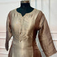 Mocha Royale Premium Tissue Shimmer Embroidered Suit Set (1423)
