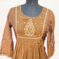 Chocolate Floral A-Line Mull Chanderi Set (RT1440)