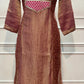 Elegant Wine Embroidered A-Line Suit (RT1437)