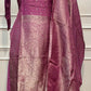 Royal Magenta Tissue Silk Straight-Cut 3-Piece Set (RT1432)