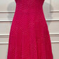 Rani Pink Mirrorwork Georgette Anarkali Set (RT1444)