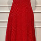 Ruby Red Mirrorwork Georgette Anarkali Set (RT1445)