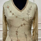 Sage Green Chinon A-Line Embroidered Suit Set (RT1450)
