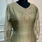 Sage Green Embroidered Salsa A-Line Suit Set with Dupatta (RT1453)