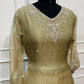Olive Sage Embroidered Salsa A-Line Suit Set with Dupatta (RT1454)